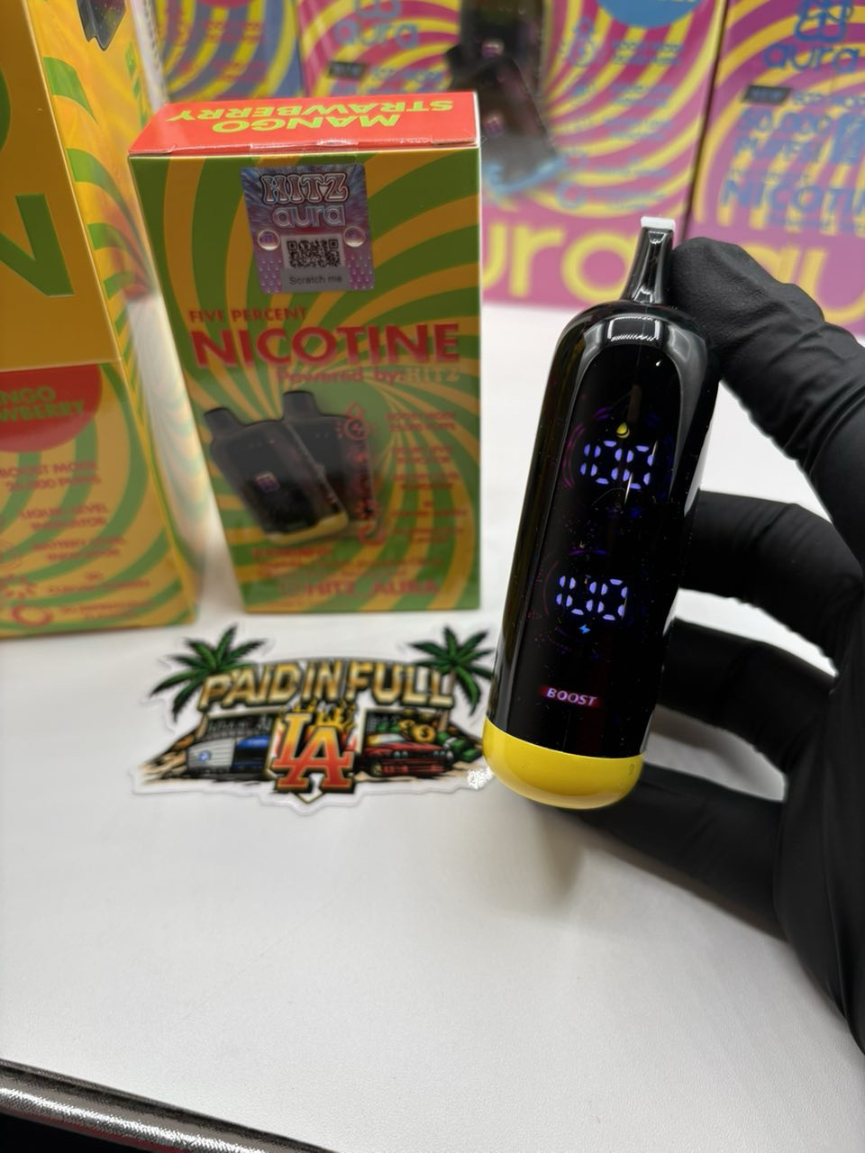 hitz aura nicotine 50000 puffs