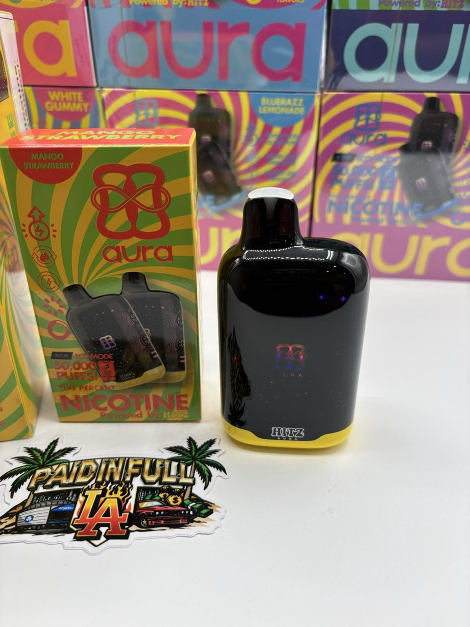 hitz aura nicotine 50000 puffs