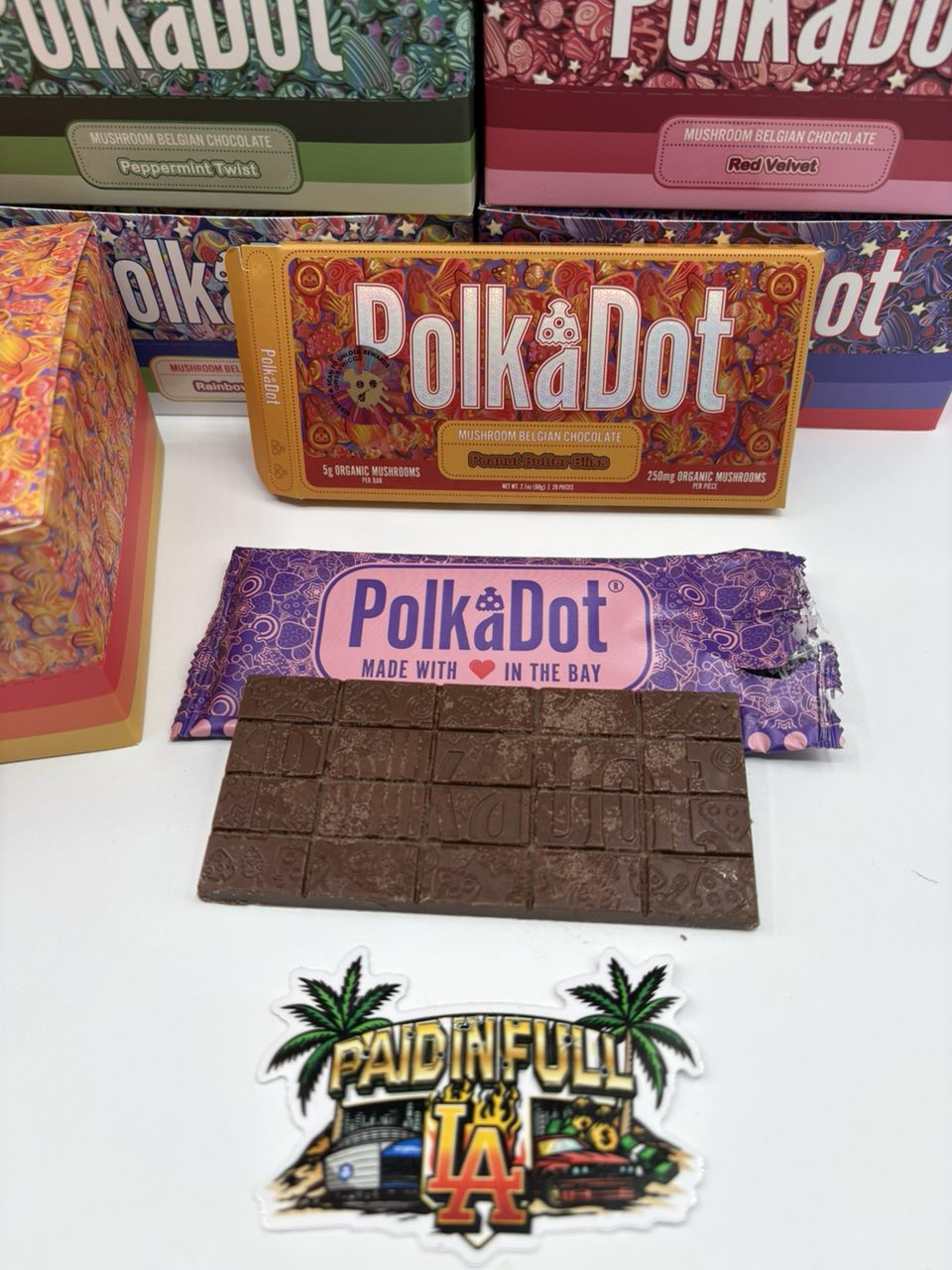 polka dot mushroom bar