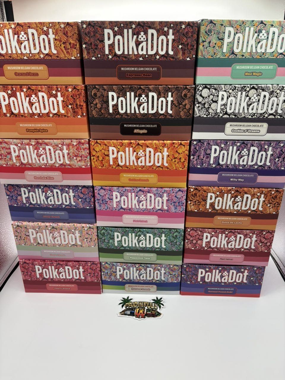 polka dot mushroom bar